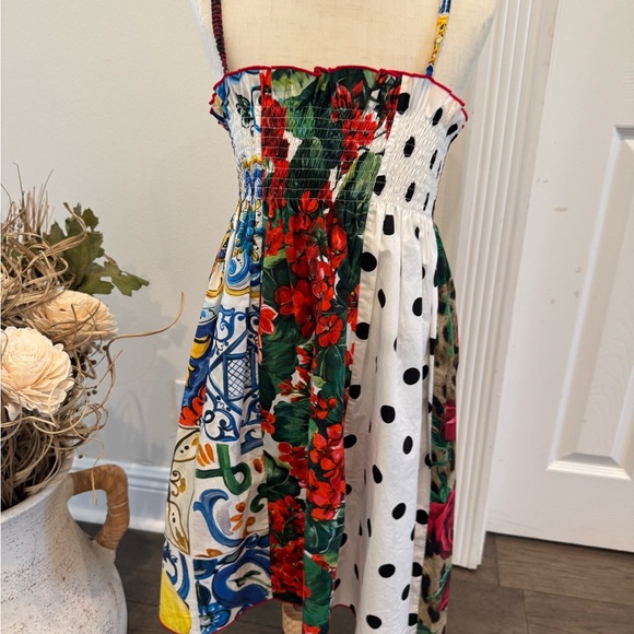 Dolce & Gabbana Multicolor Patchwork Kids Dress